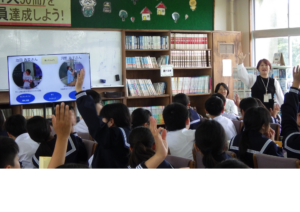 与論中学校１年生ゆんぬ学「オリエンテーション」 写真